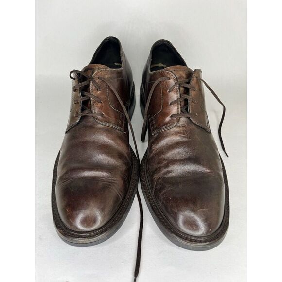 Tod’s Dark Brown Leather Oxfords Lace Up Dress Shoes Men Sz 11M US/44EU - Picture 14 of 15